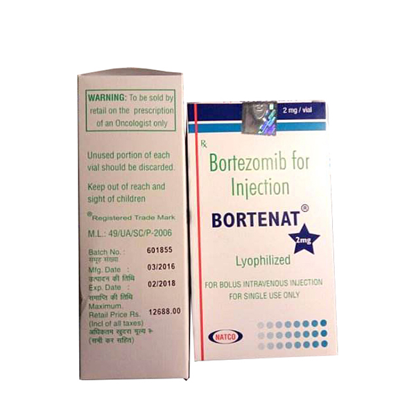 硼替佐米 Bortenat 万珂 Bortezomib 2瓶装 治疗多发性骨髓瘤骨癌 治疗套细胞淋巴瘤淋巴癌