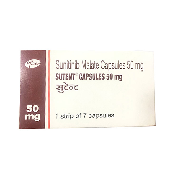 舒尼替尼 Sutent 索坦 Sunitinib 7粒装 治疗胃肠食道间质瘤胰腺癌 晚期肾细胞癌 肾脏进行性肿瘤